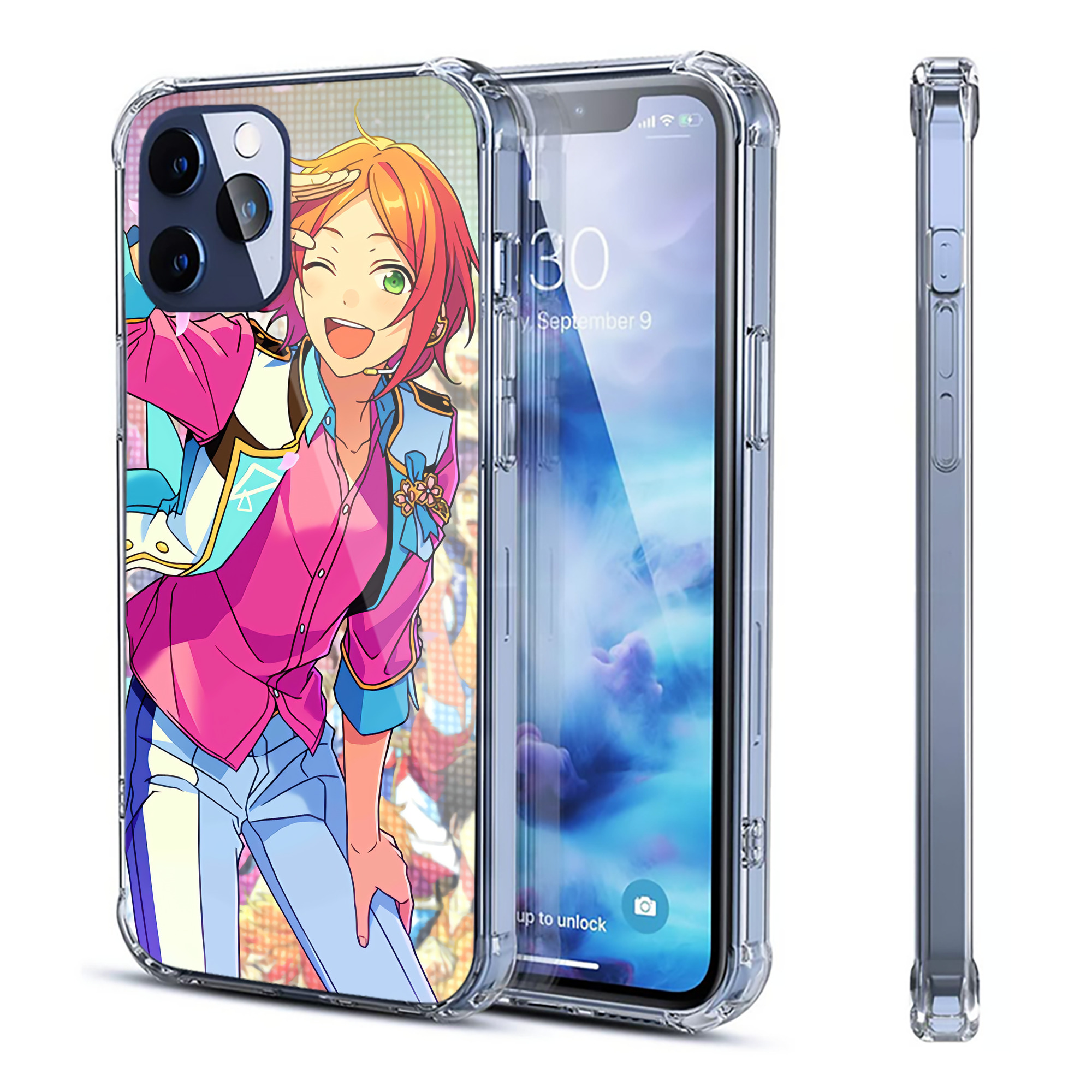 （画像用） あんさんぶるスターズ! Ensemble Stars 【iPhone 12シリーズ対応】透明スマホケース（クリアソフトケース）